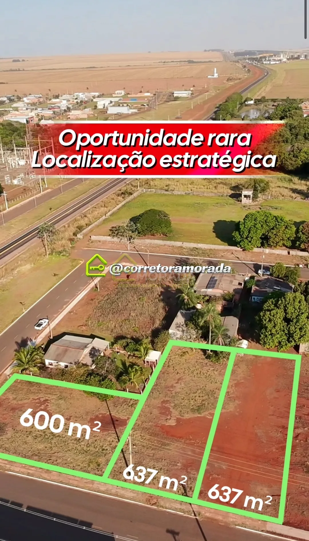 3 terrenos a venda com localizações estratégicas e amplas metragens em São Gabriel do Oeste MS 