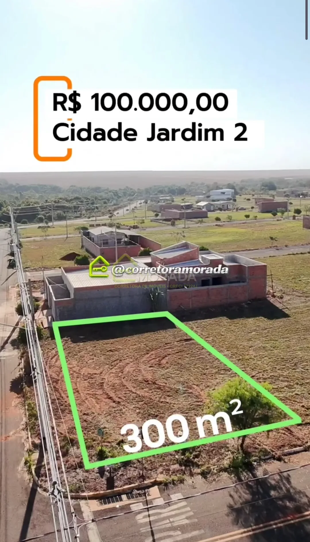 Terreno de esquina no bairro Cidade Jardim 2 a venda em São Gabriel do Oeste MS 