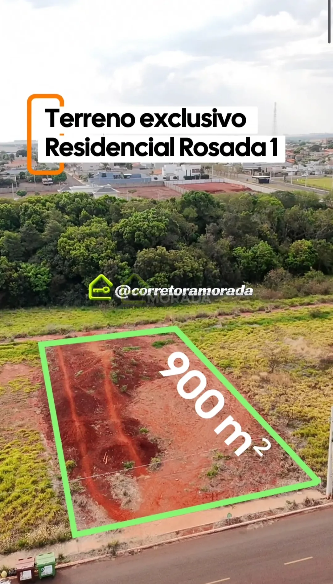 Terreno com 900 m² a venda no Residencial Rosada 1 em São Gabriel do Oeste MS 