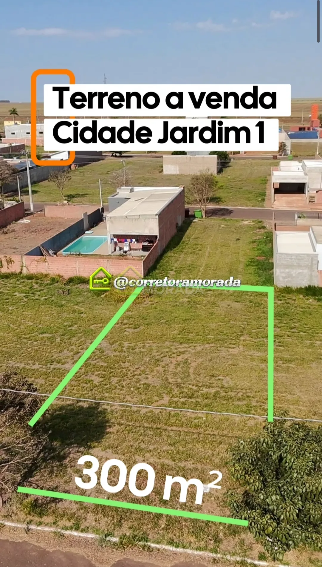 Terreno a venda com 300 m² no bairro Cidade Jardim 1 em São Gabriel do Oeste MS 
